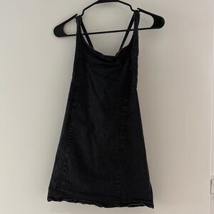 PLT Denim Black Mink Dress (needs to be steamed)